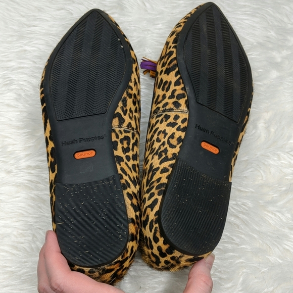 Hush Puppies Leopard Print Tassel Flats - Picture 8 of 8
